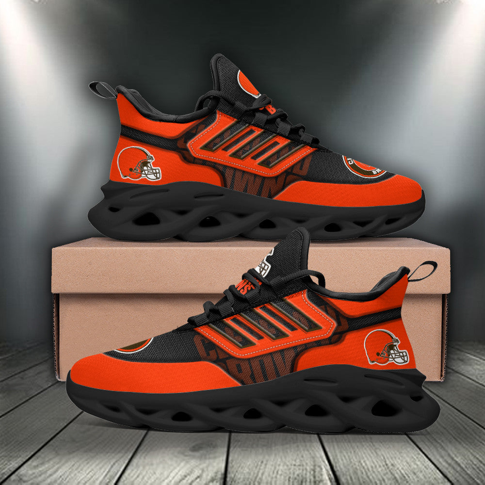 Ideafootwear Cleveland Browns NFL Max Soul Shoes Sneakers For Men And Women