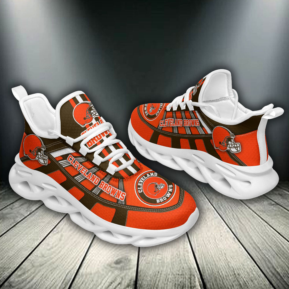 Ideafootwear Cleveland Browns NFL Max Soul Shoes Sneakers For Men And Women