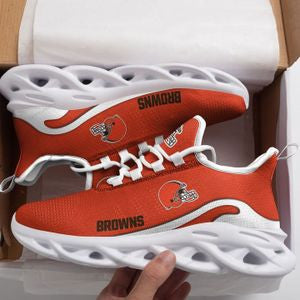 Ideafootwear Cleveland Browns NFL Max Soul Shoes Sneakers For Men And Women