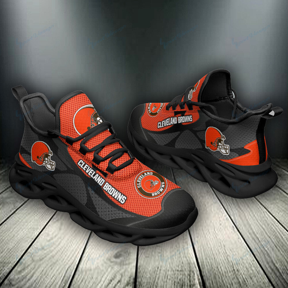 Ideafootwear Cleveland Browns NFL Max Soul Shoes Sneakers For Men And Women
