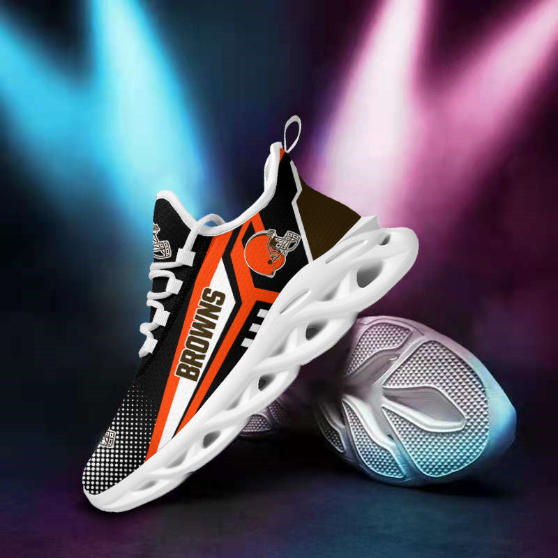 Ideafootwear Cleveland Browns NFL Max Soul Shoes Sneakers For Men And Women