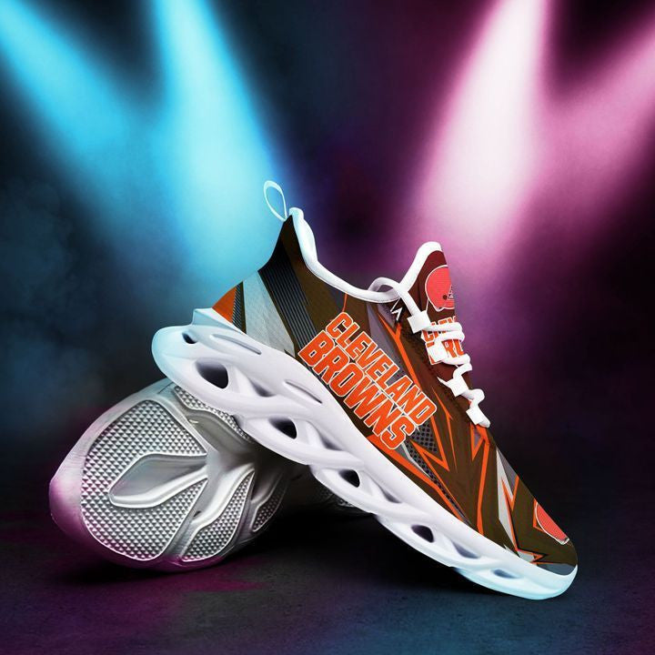 Ideafootwear Cleveland Browns NFL Max Soul Shoes Sneakers For Men And Women