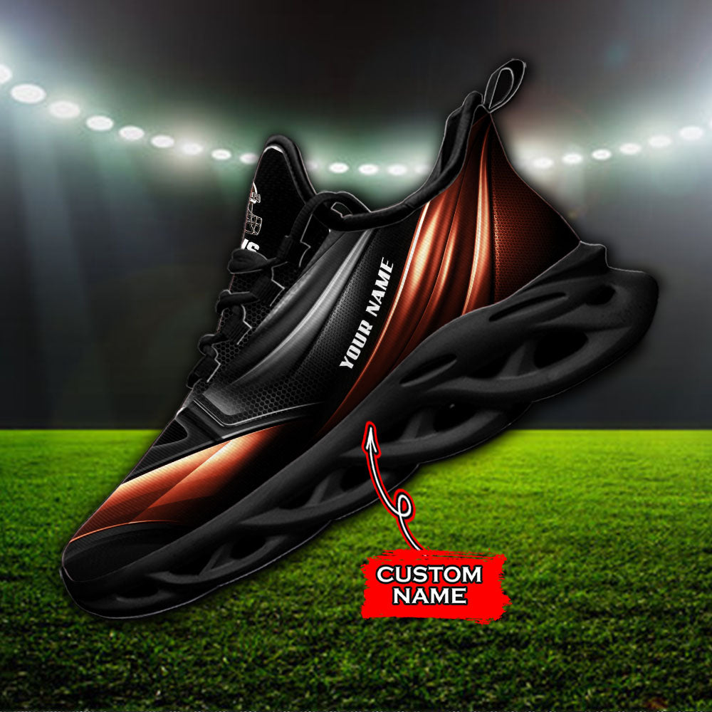 Ideafootwear Cleveland Browns NFL Max Soul Shoes Sneakers For Men And Women