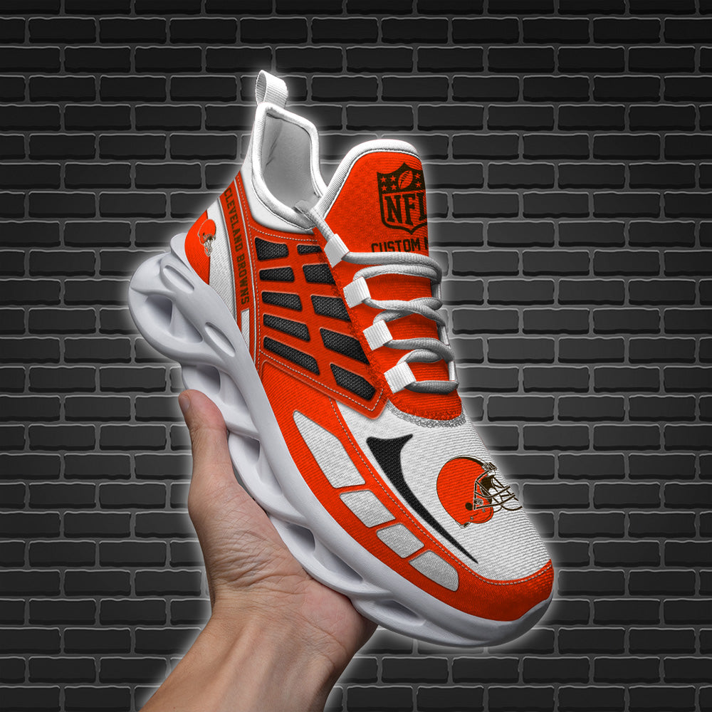Ideafootwear Cleveland Browns NFL Max Soul Shoes Sneakers For Men And Women