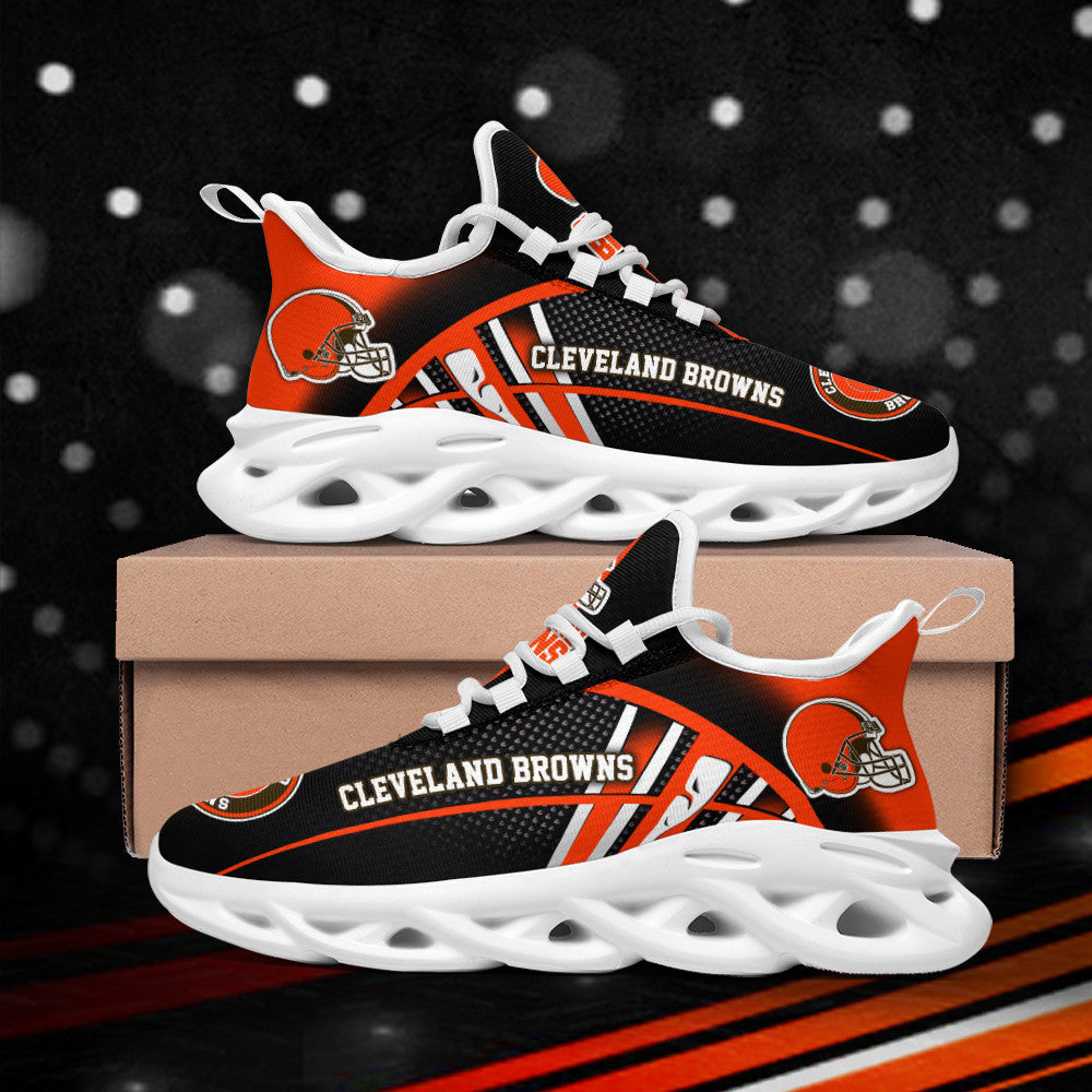 Ideafootwear Cleveland Browns NFL Max Soul Shoes Sneakers For Men And Women