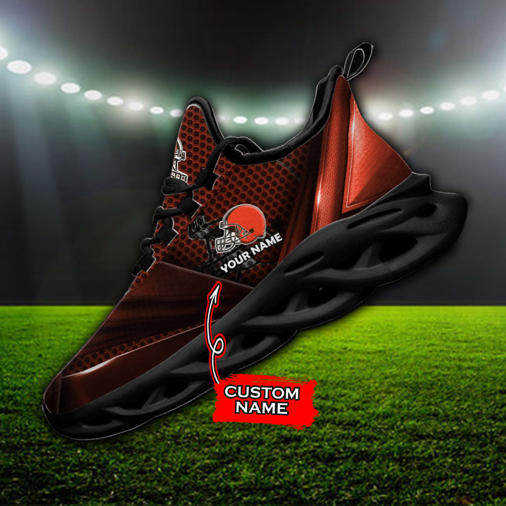 Ideafootwear Cleveland Browns NFL Max Soul Shoes Sneakers For Men And Women