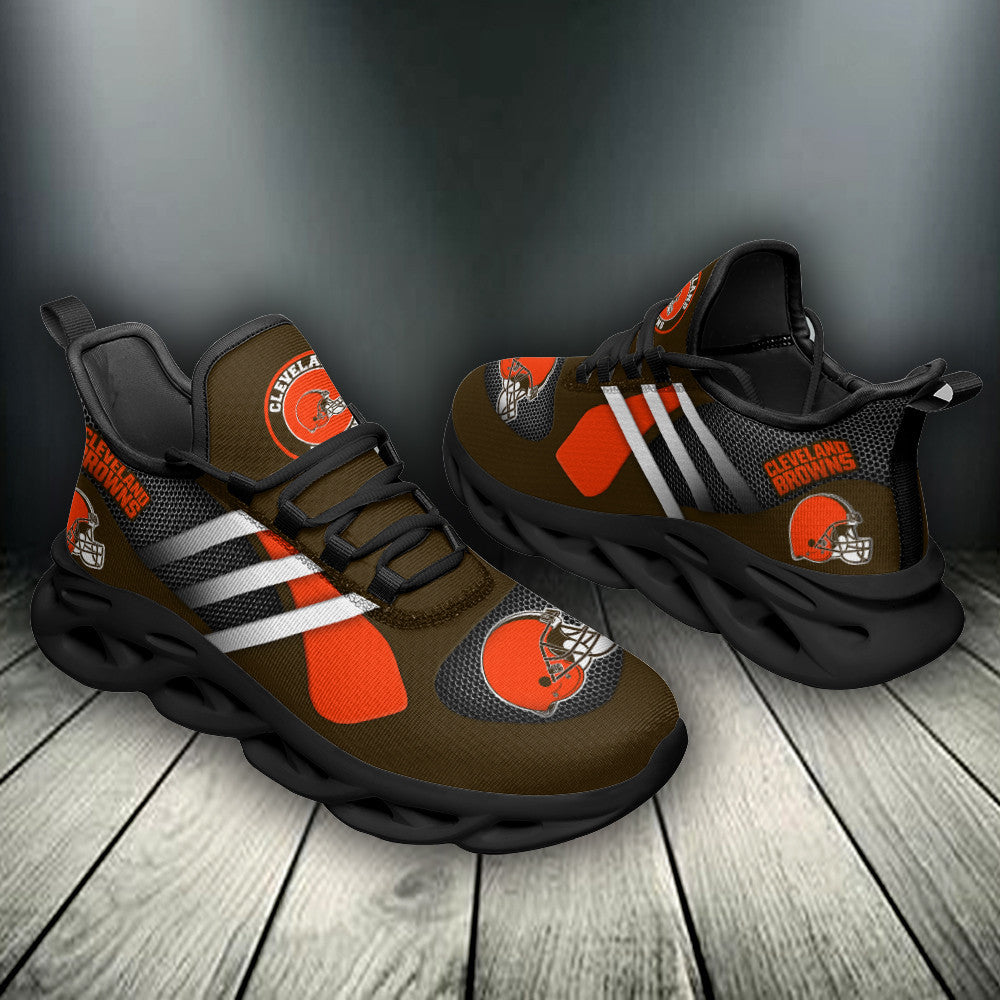 Ideafootwear Cleveland Browns NFL Max Soul Shoes Sneakers For Men And Women