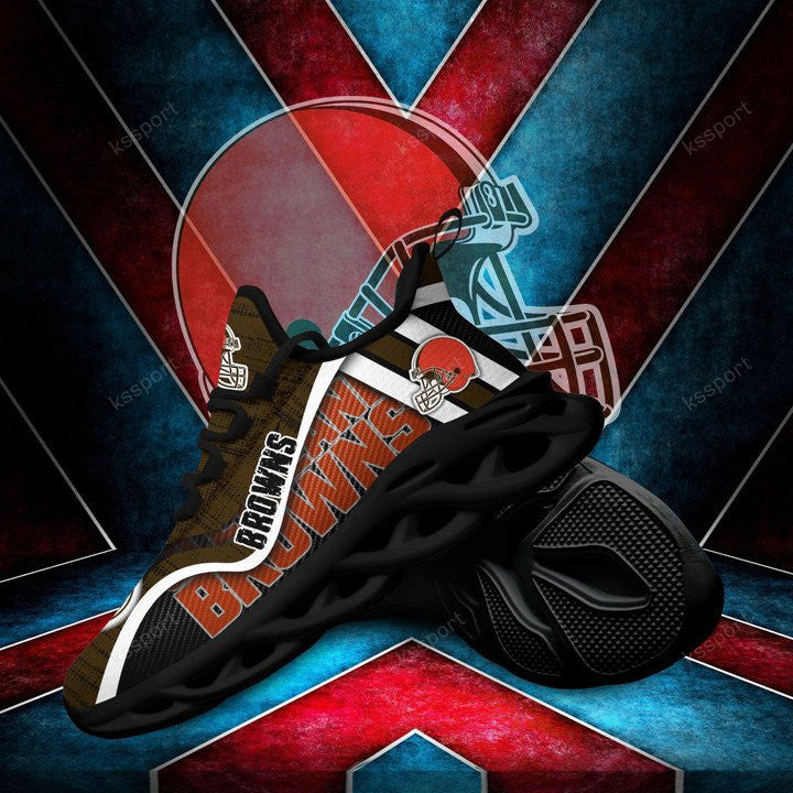 Ideafootwear Cleveland Browns NFL Max Soul Shoes Sneakers For Men And Women