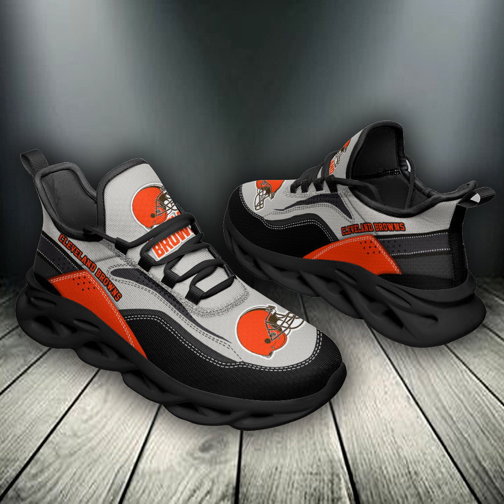 Ideafootwear Cleveland Browns NFL Max Soul Shoes Sneakers For Men And Women