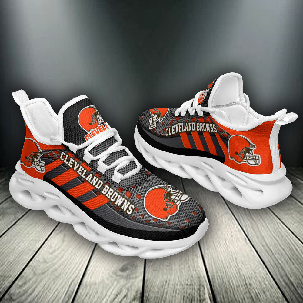 Ideafootwear Cleveland Browns NFL Max Soul Shoes Sneakers For Men And Women