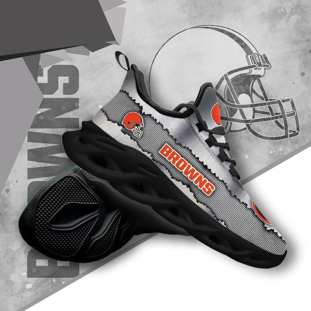 Ideafootwear Cleveland Browns NFL Max Soul Shoes Sneakers For Men And Women