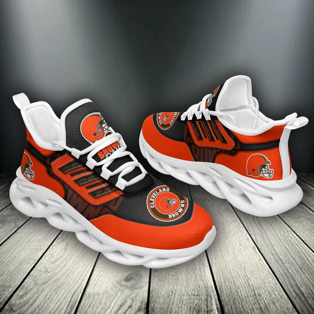 Ideafootwear Cleveland Browns NFL Max Soul Shoes Sneakers For Men And Women