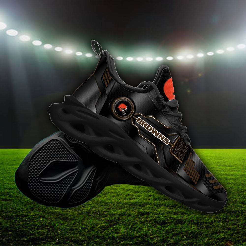 Ideafootwear Cleveland Browns NFL Max Soul Shoes Sneakers For Men And Women
