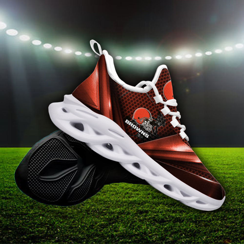 Ideafootwear Cleveland Browns NFL Max Soul Shoes Sneakers For Men And Women