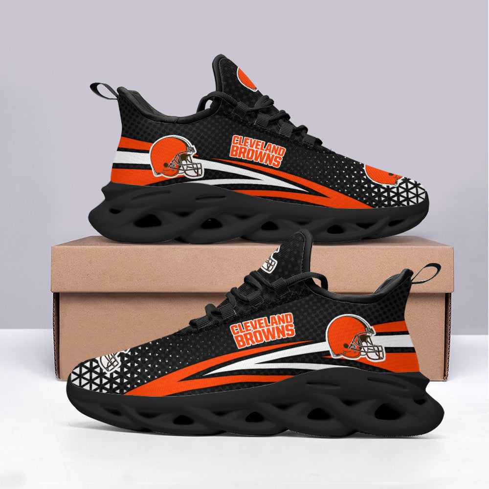 Ideafootwear Cleveland Browns NFL Max Soul Shoes Sneakers For Men And Women