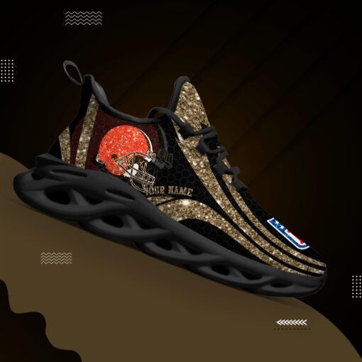 Ideafootwear Cleveland Browns NFL Max Soul Shoes Sneakers For Men And Women
