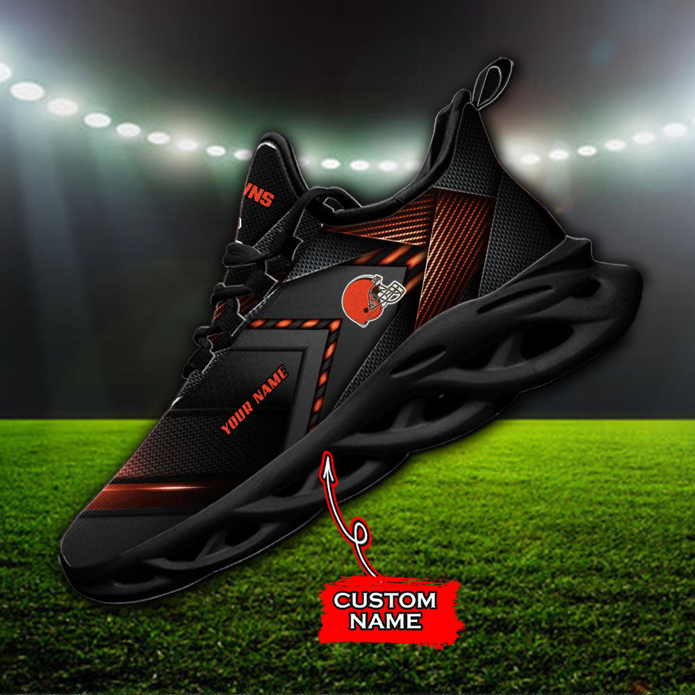 Ideafootwear Cleveland Browns NFL Max Soul Shoes Sneakers For Men And Women