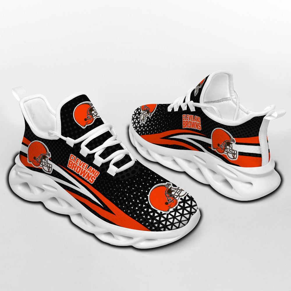 Ideafootwear Cleveland Browns NFL Max Soul Shoes Sneakers For Men And Women