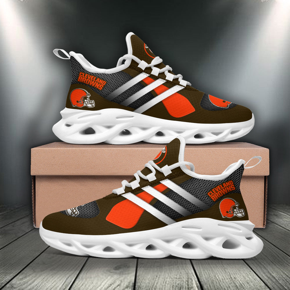 Ideafootwear Cleveland Browns NFL Max Soul Shoes Sneakers For Men And Women