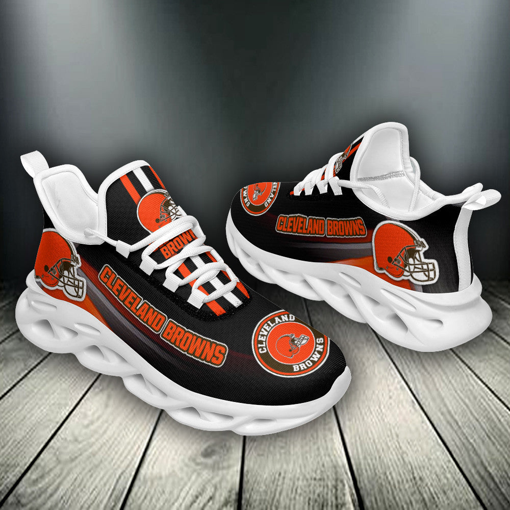 Ideafootwear Cleveland Browns NFL Max Soul Shoes Sneakers For Men And Women