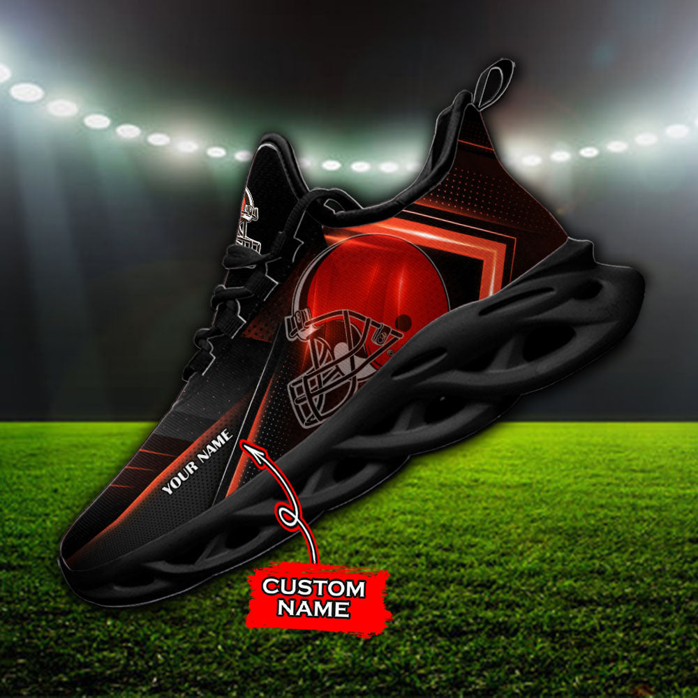 Ideafootwear Cleveland Browns NFL Max Soul Shoes Sneakers For Men And Women