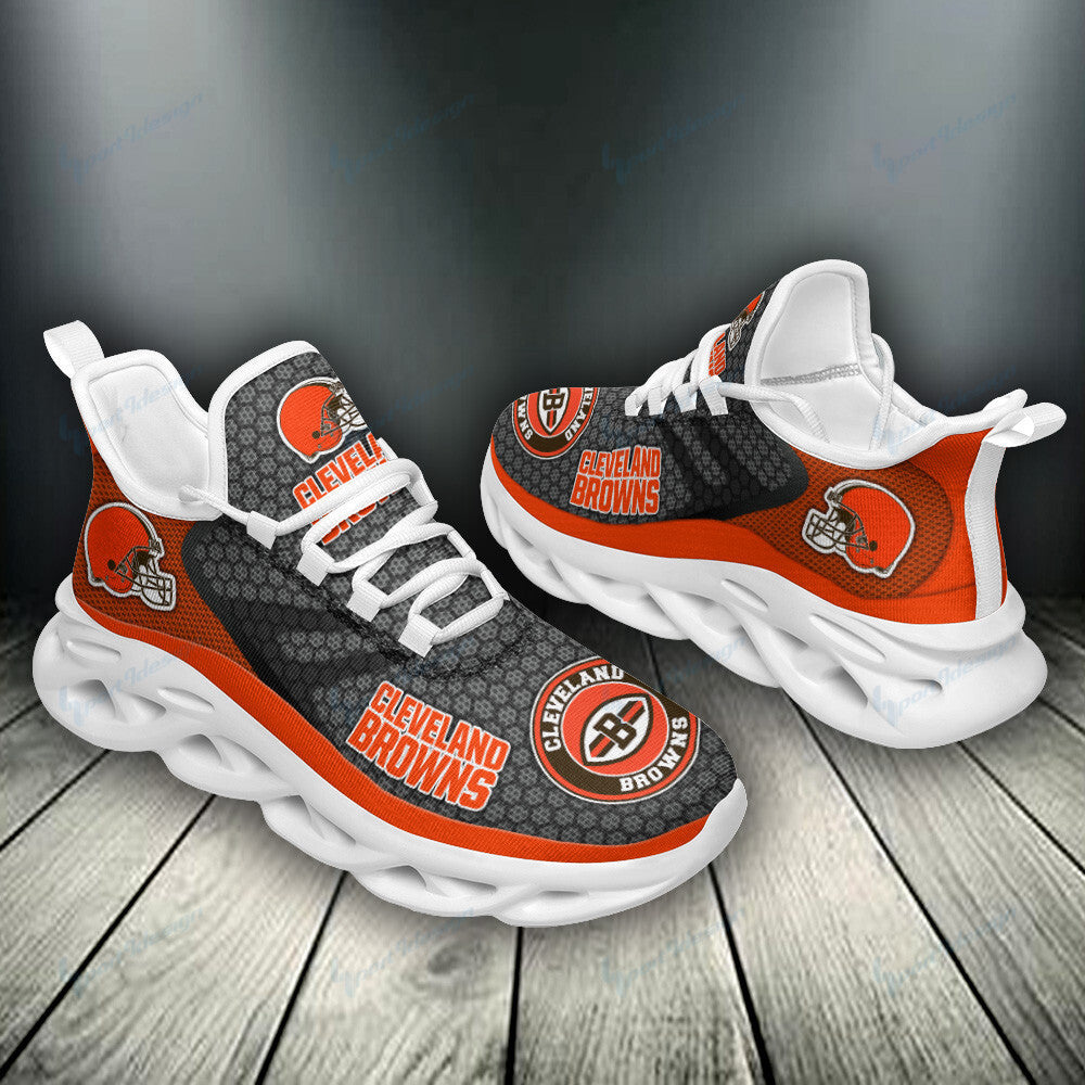 Ideafootwear Cleveland Browns NFL Max Soul Shoes Sneakers For Men And Women