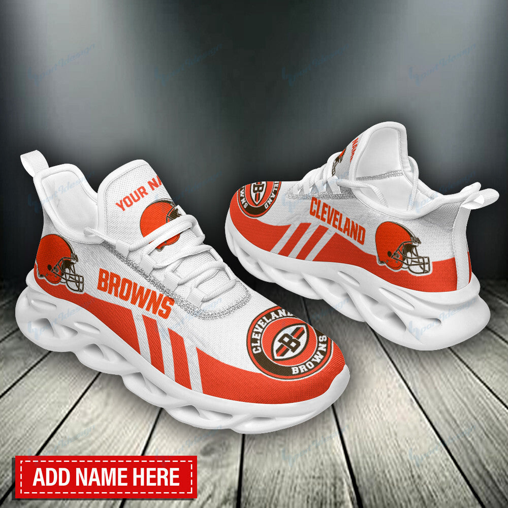 Ideafootwear Cleveland Browns NFL Max Soul Shoes Sneakers For Men And Women