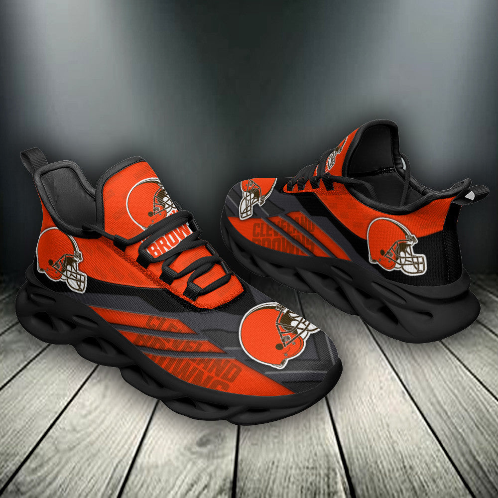 Ideafootwear Cleveland Browns NFL Max Soul Shoes Sneakers For Men And Women