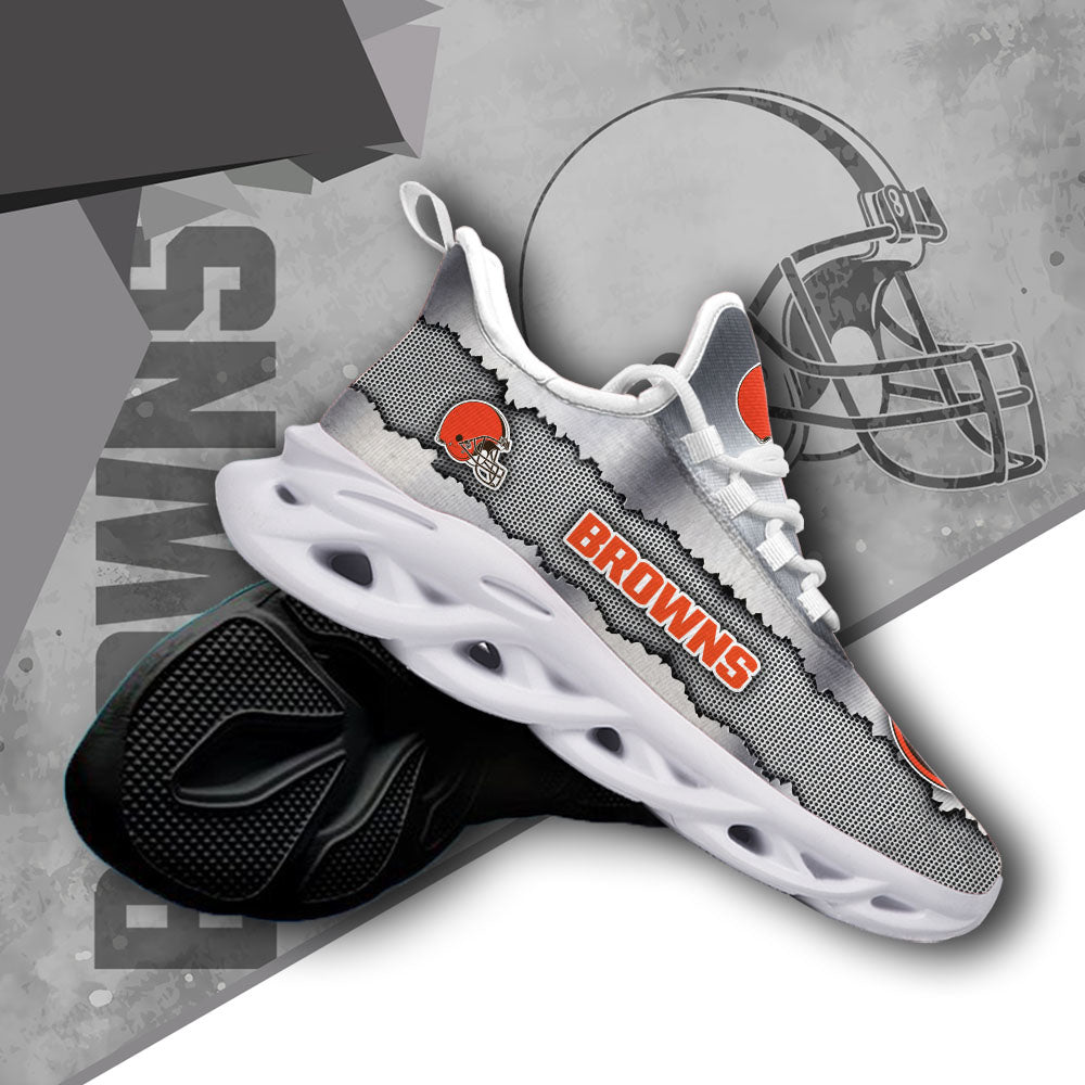 Ideafootwear Cleveland Browns NFL Max Soul Shoes Sneakers For Men And Women