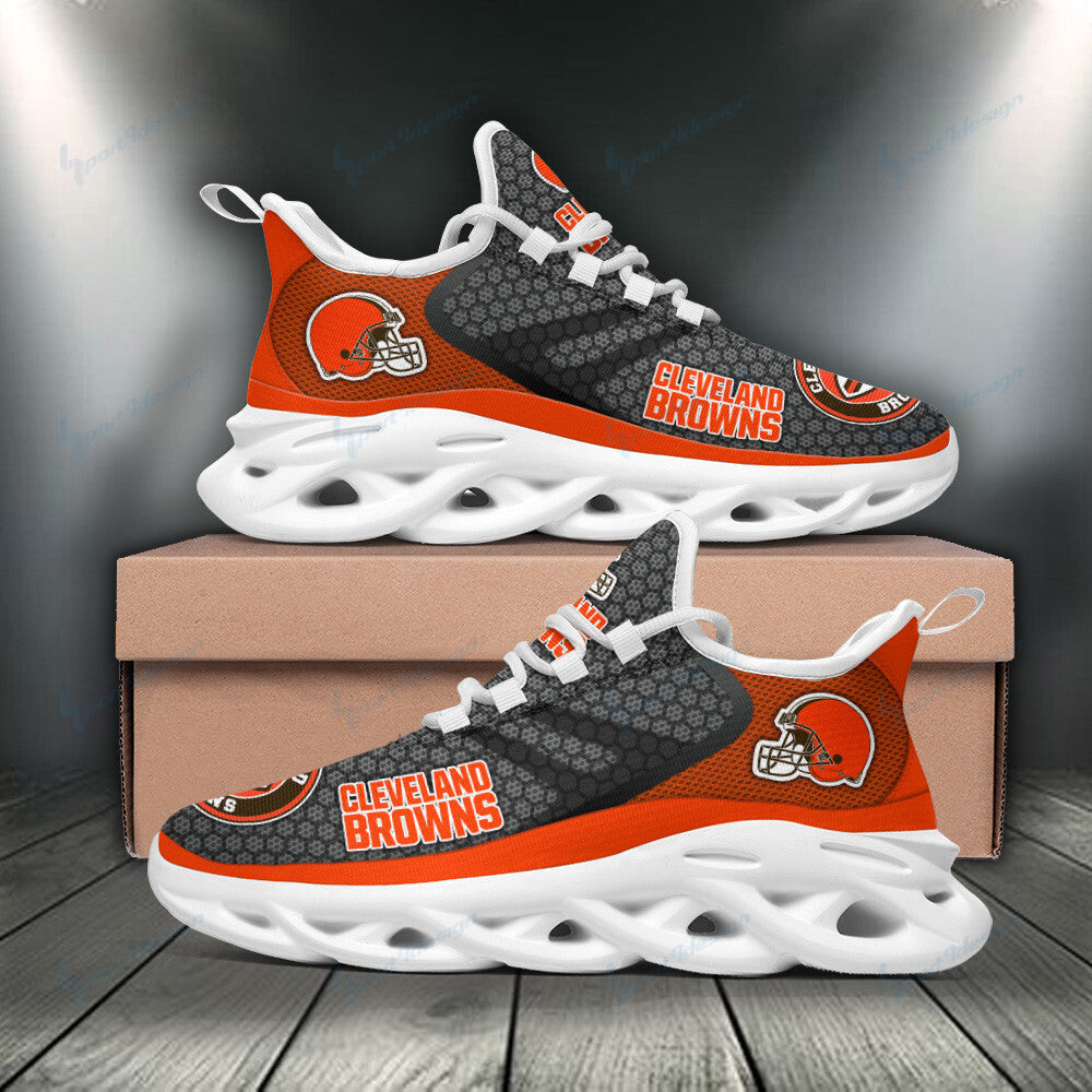 Ideafootwear Cleveland Browns NFL Max Soul Shoes Sneakers For Men And Women