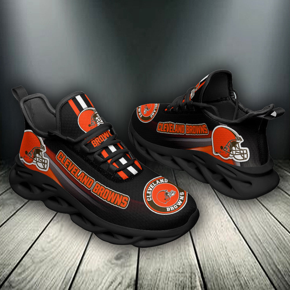 Ideafootwear Cleveland Browns NFL Max Soul Shoes Sneakers For Men And Women