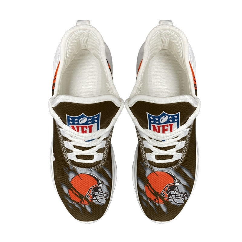 Ideafootwear Cleveland Browns NFL Max Soul Shoes Sneakers For Men And Women