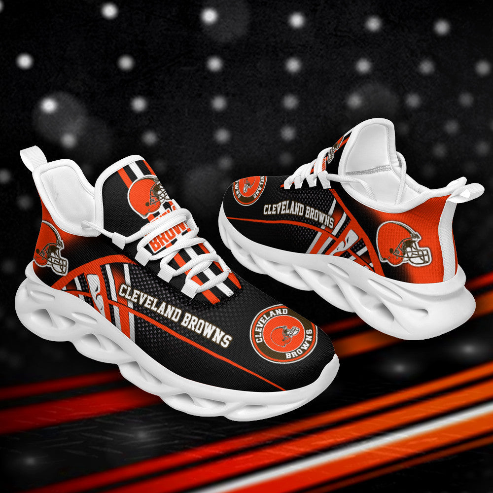 Ideafootwear Cleveland Browns NFL Max Soul Shoes Sneakers For Men And Women