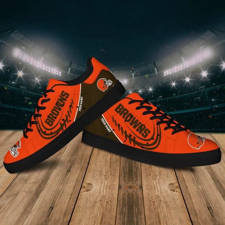 Ideafootwear Cleveland Browns Skate Stan Shoes Sneakes For Men And Women