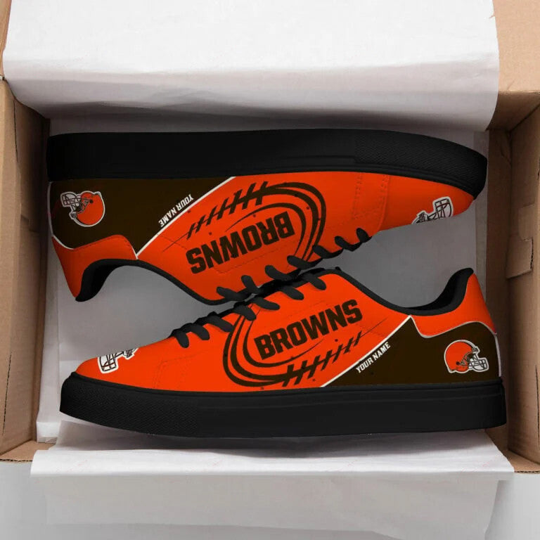 Ideafootwear Cleveland Browns Skate Stan Shoes Sneakes For Men And Women