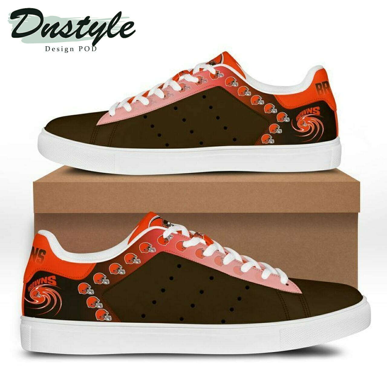 Ideafootwear Cleveland Browns Skate Stan Shoes Sneakes For Men And Women