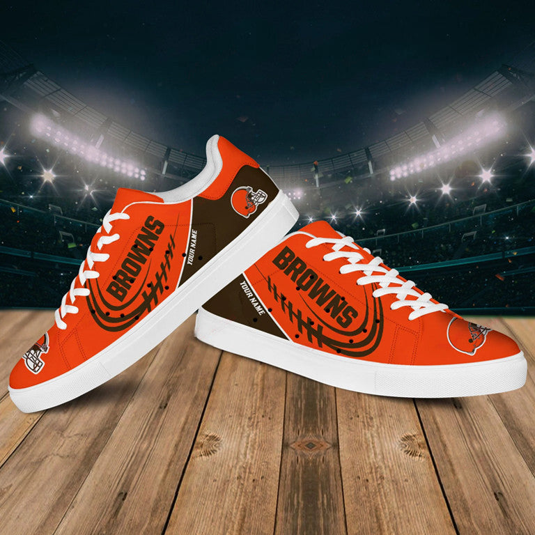 Ideafootwear Cleveland Browns Skate Stan Shoes Sneakes For Men And Women