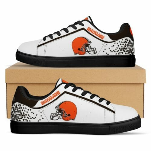 Ideafootwear Cleveland Browns Skate Stan Shoes Sneakes For Men And Women