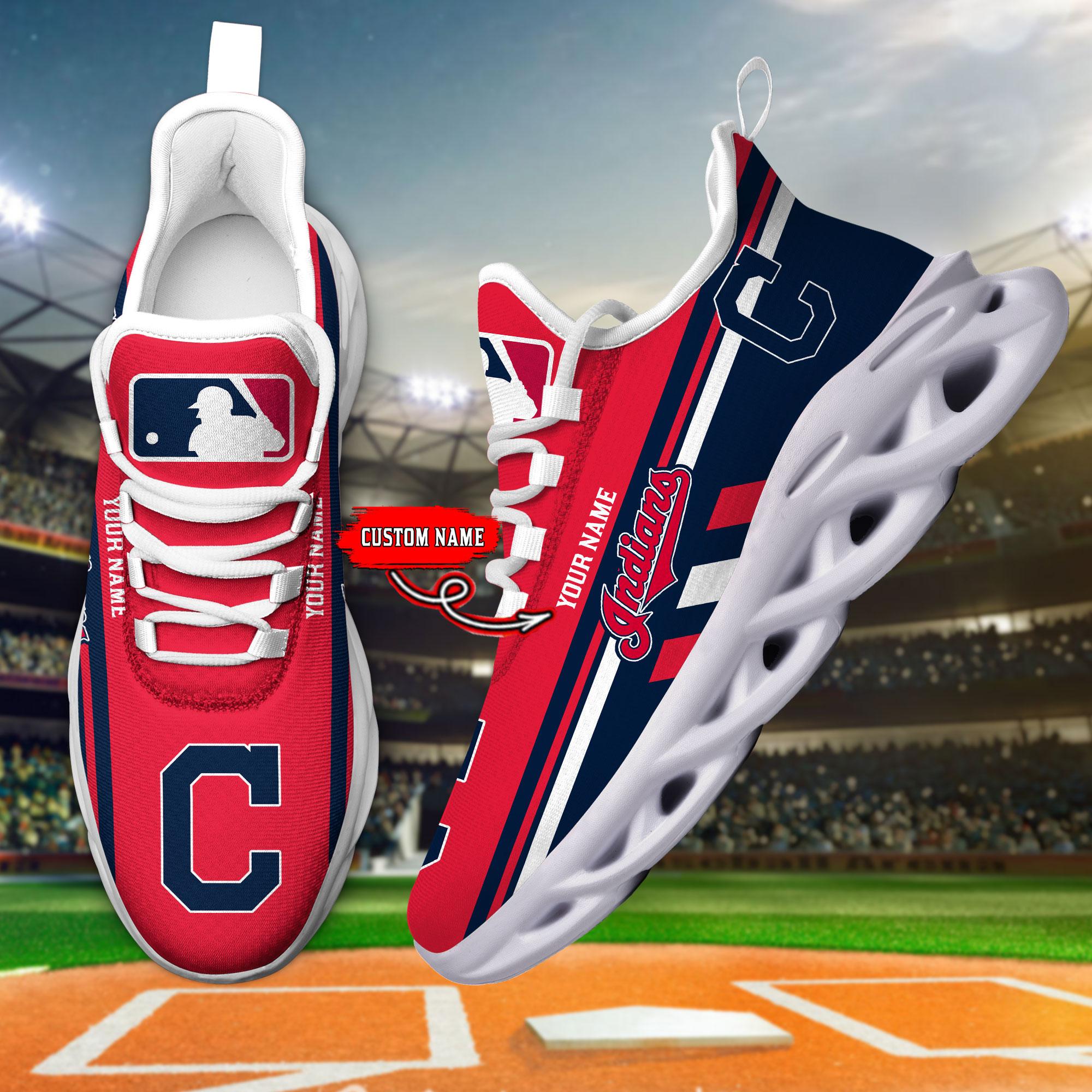 Ideafootwear Cleveland Indians Max Soul Shoes Sneakers For Men And Women