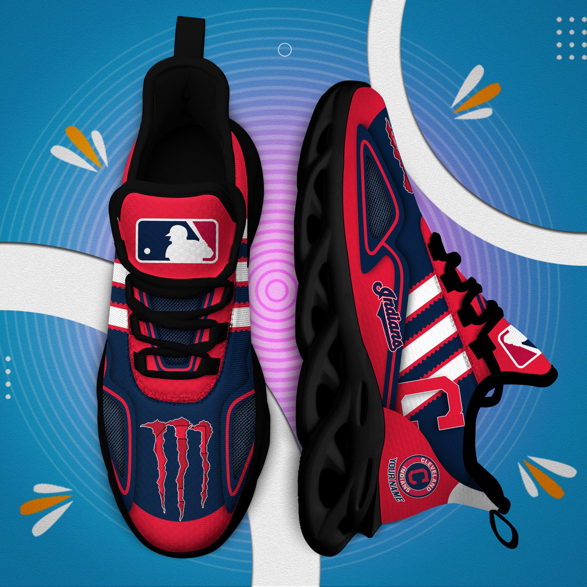 Ideafootwear Cleveland Indians Max Soul Shoes Sneakers For Men And Women