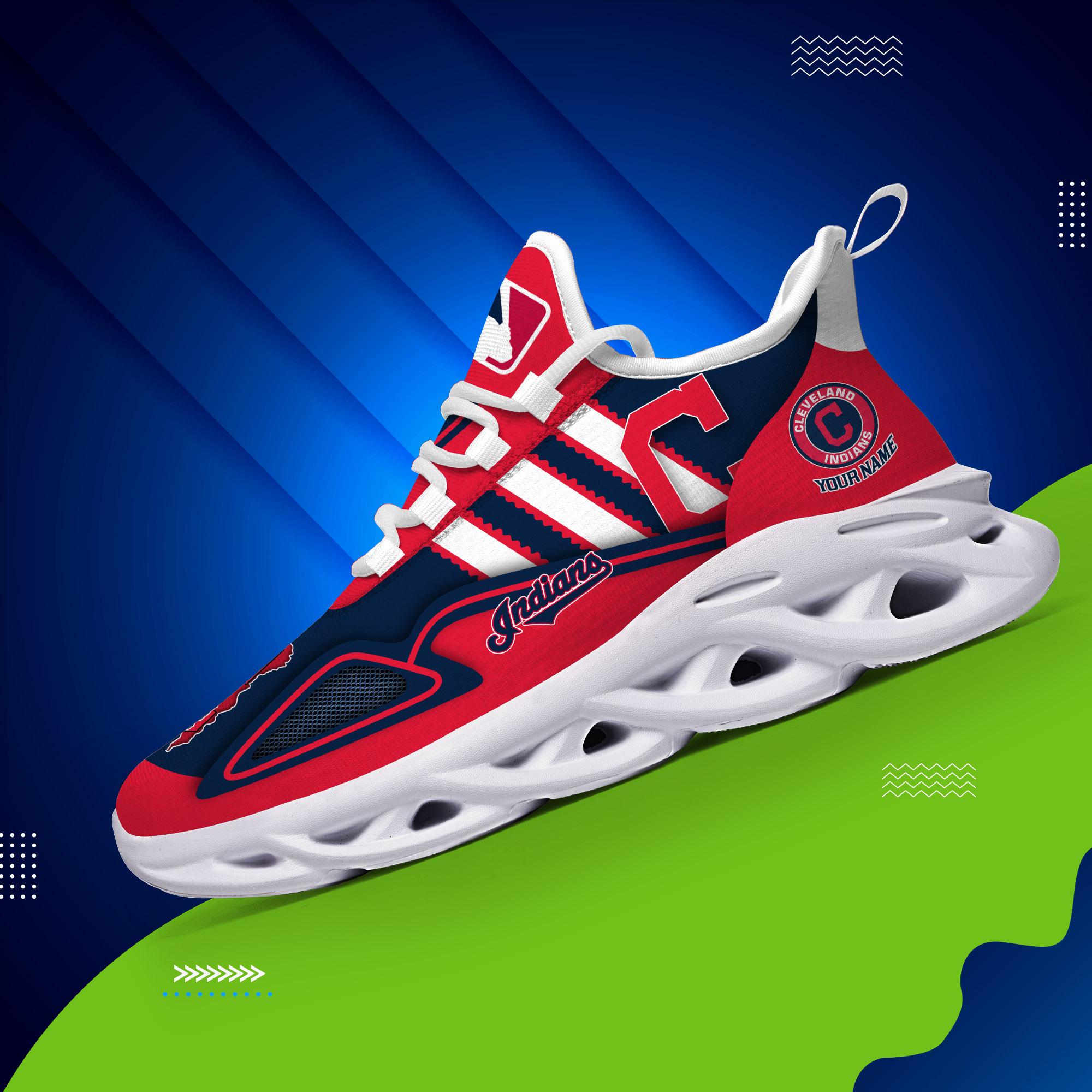 Ideafootwear Cleveland Indians Max Soul Shoes Sneakers For Men And Women