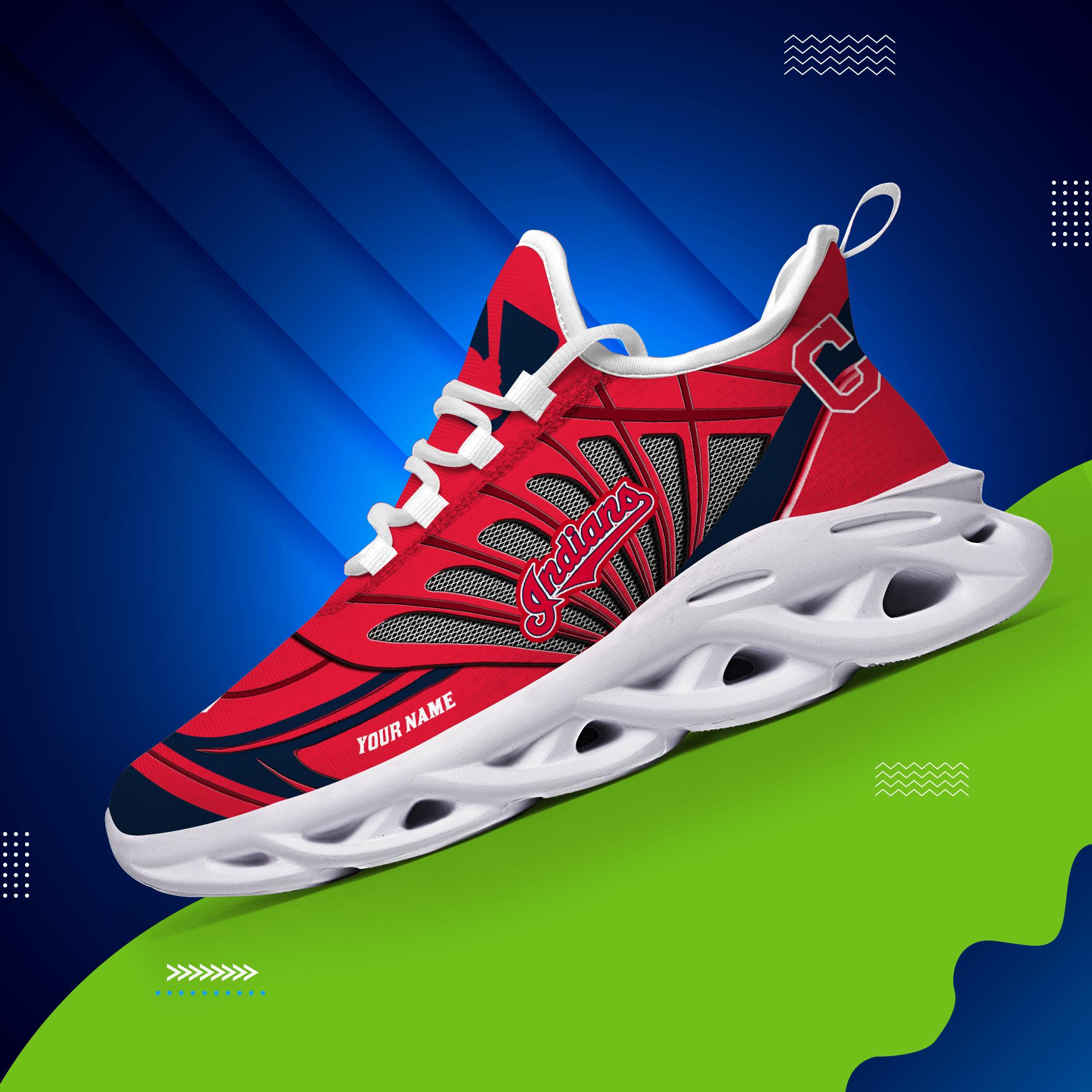 Ideafootwear Cleveland Indians Max Soul Shoes Sneakers For Men And Women