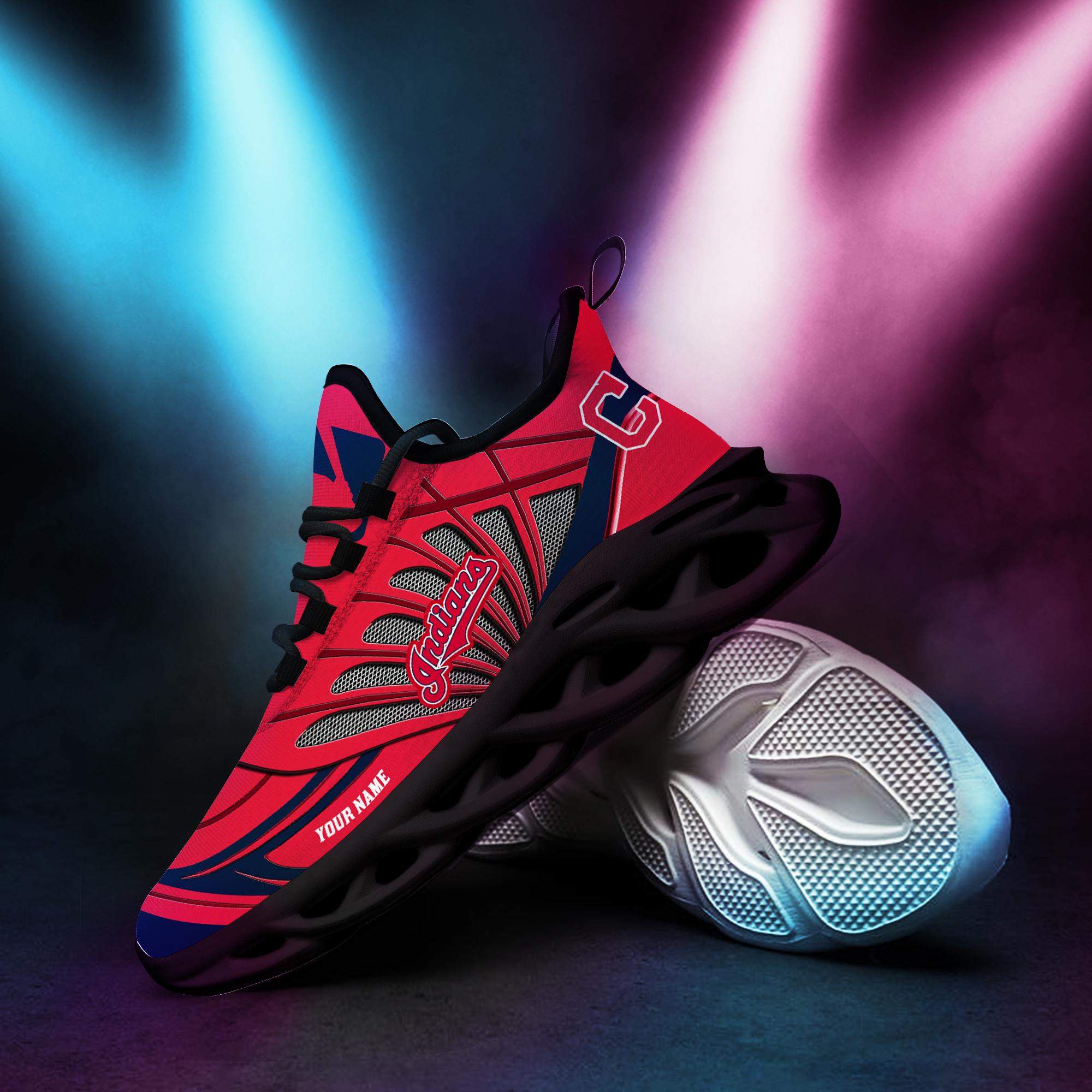 Ideafootwear Cleveland Indians Max Soul Shoes Sneakers For Men And Women