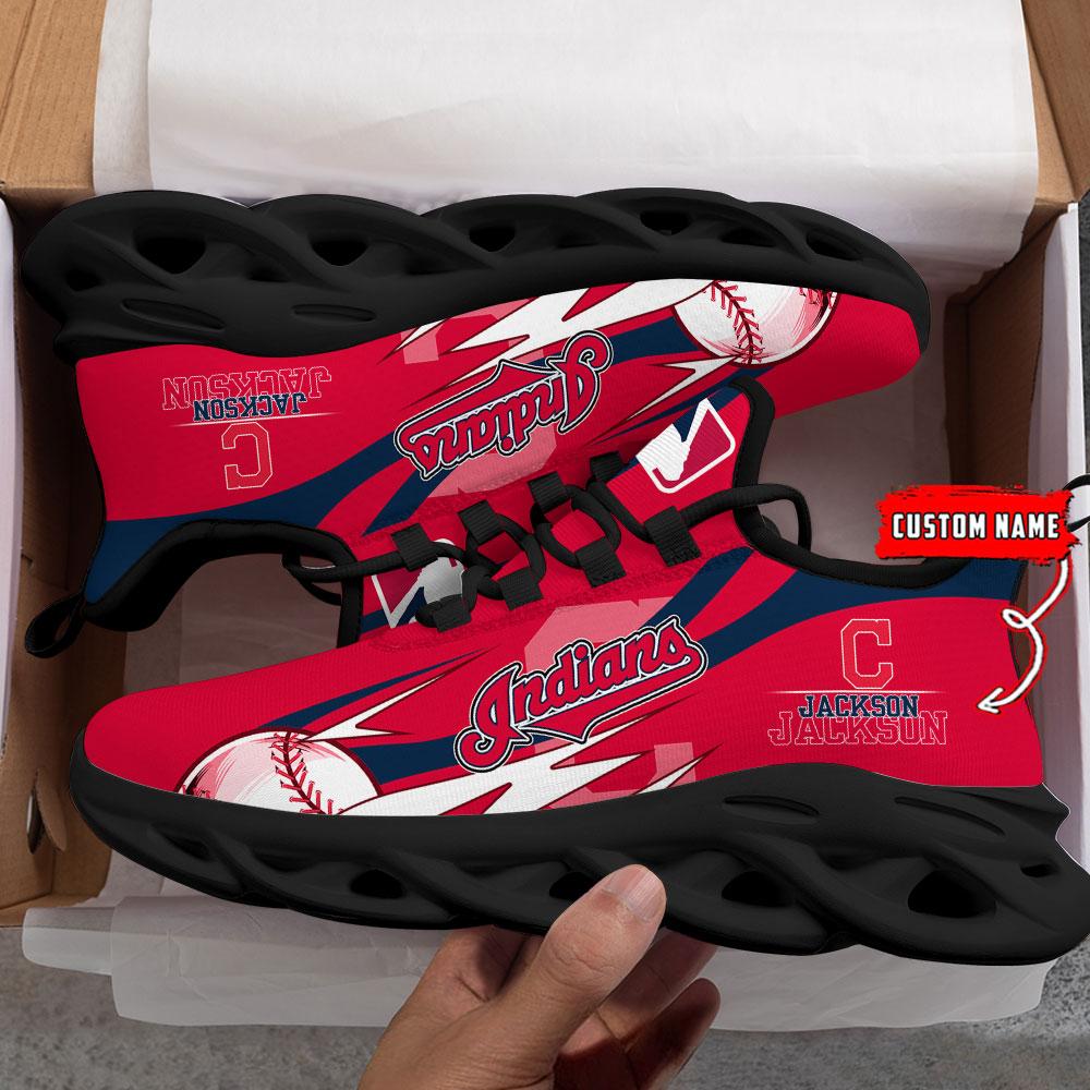 Ideafootwear Cleveland Indians Max Soul Shoes Sneakers For Men And Women