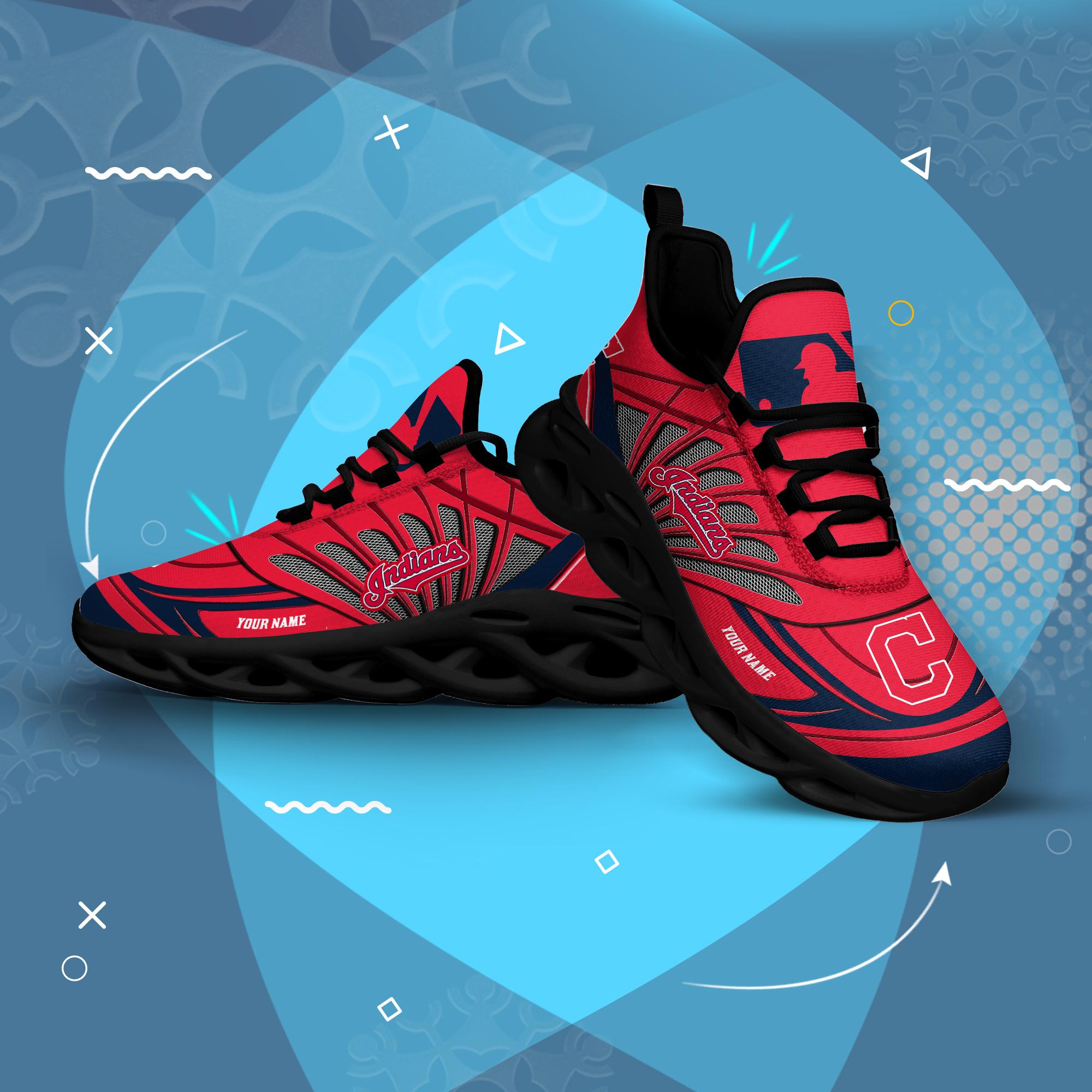 Ideafootwear Cleveland Indians Max Soul Shoes Sneakers For Men And Women