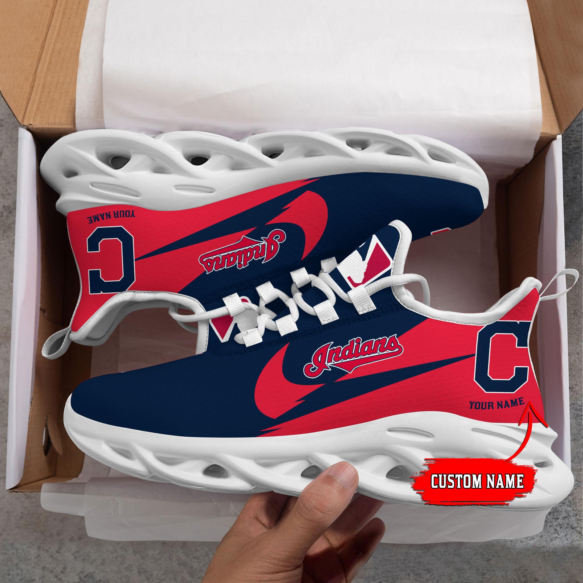 Ideafootwear Cleveland Indians Max Soul Shoes Sneakers For Men And Women