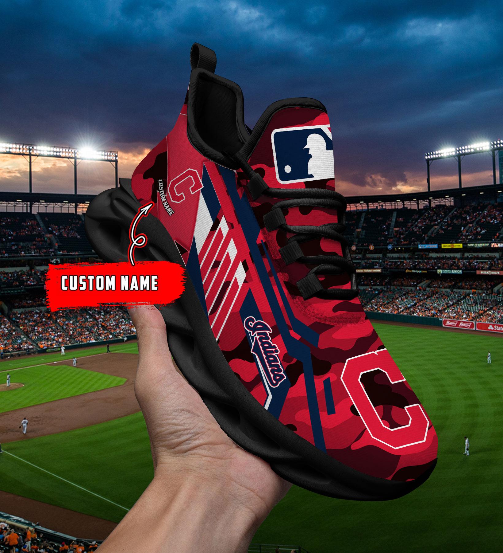 Ideafootwear Cleveland Indians Max Soul Shoes Sneakers For Men And Women