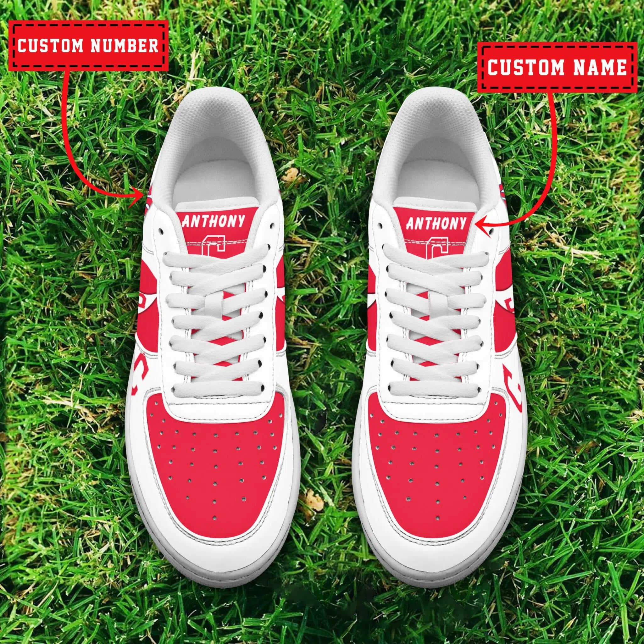 Ideafootwear Cleveland Indians MLB Air Low-Top Sneakers Shoes For Men And Women