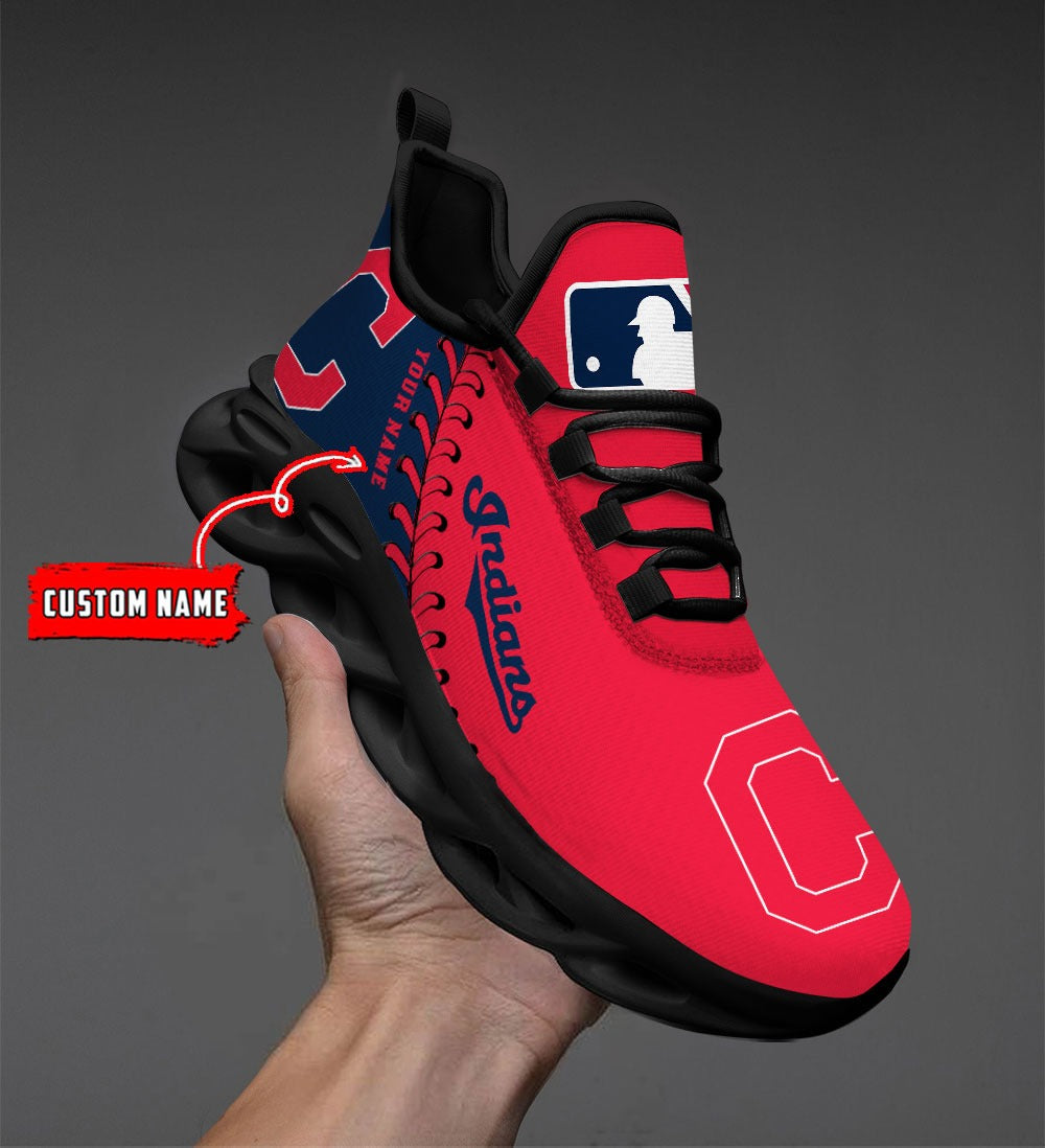 Ideafootwear Cleveland Indians MLB Max Soul Shoes Sneakers For Men And Women