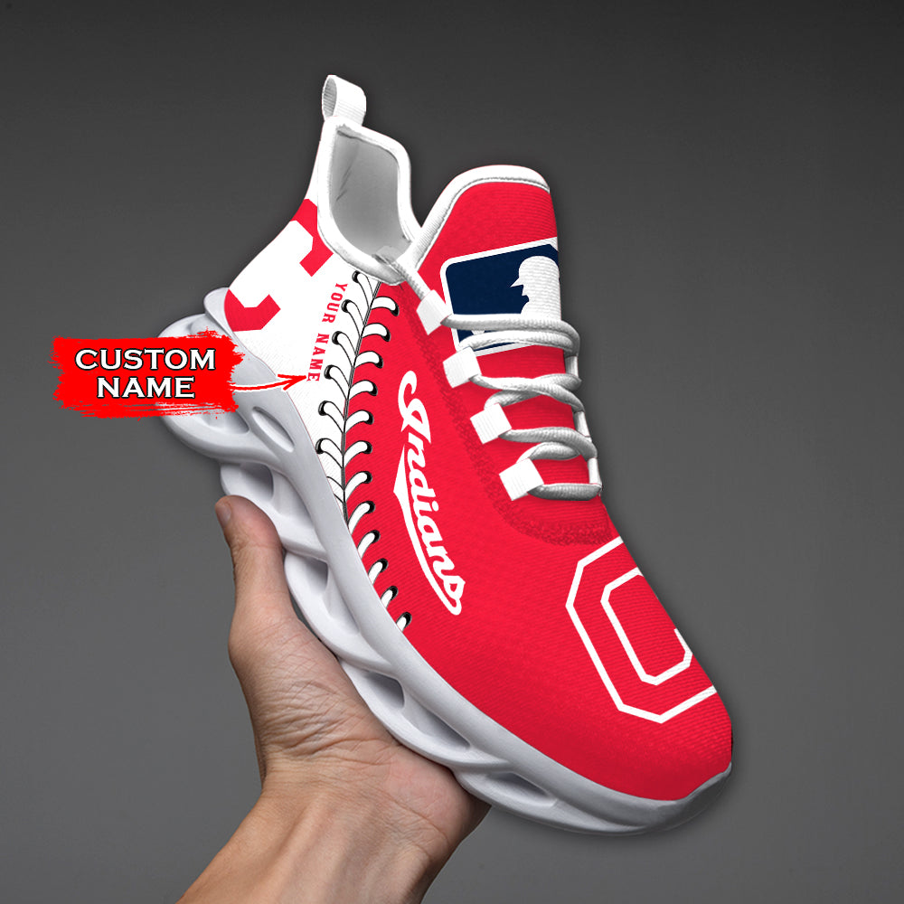 Ideafootwear Cleveland Indians MLB Max Soul Shoes Sneakers For Men And Women